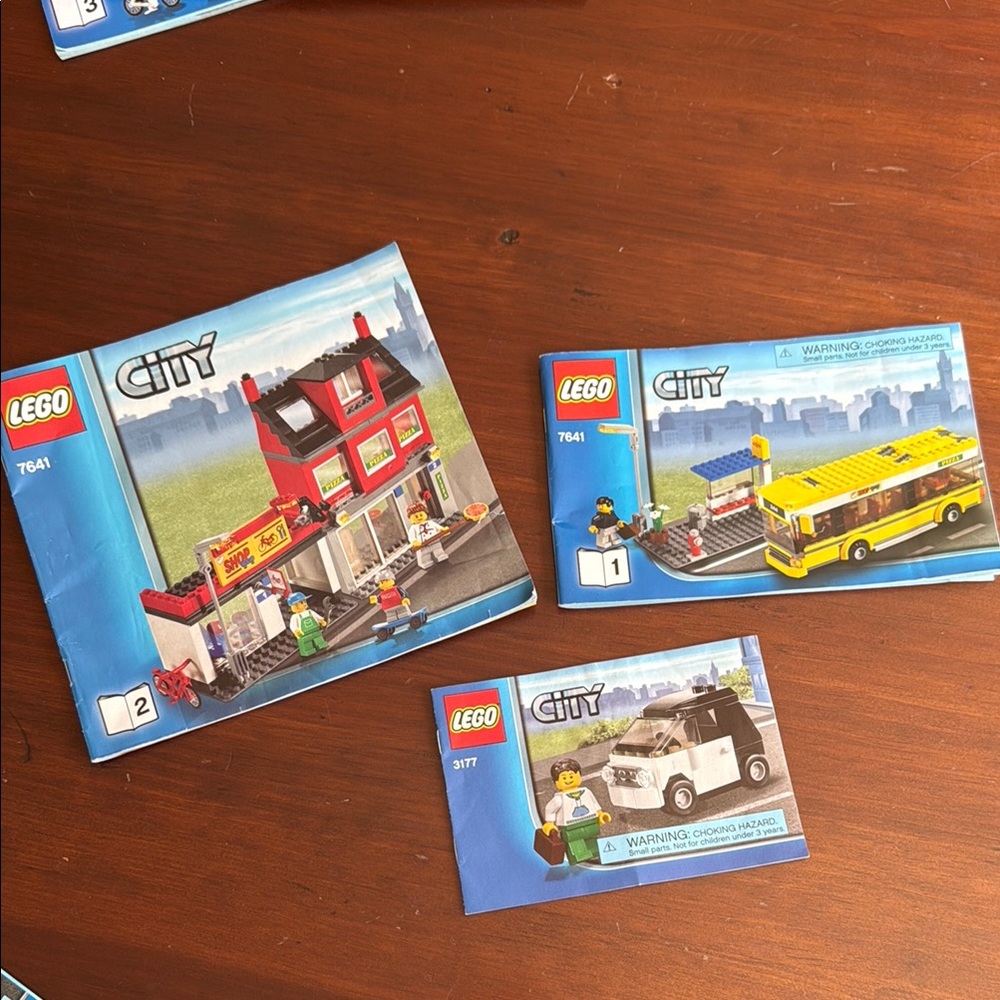 LEGO City Building and Bus instruction manuals